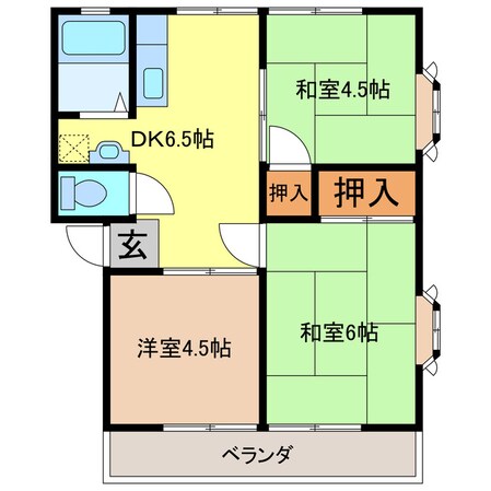 ﾍﾌﾞﾝｳｨﾝﾃﾞｨｱ1990の物件間取画像